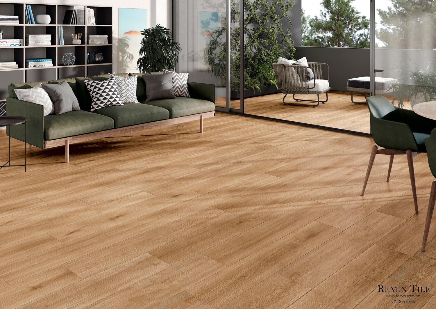 木紋磚 因特拉肯 23*120 10㎜ 棕色 客廳地磚