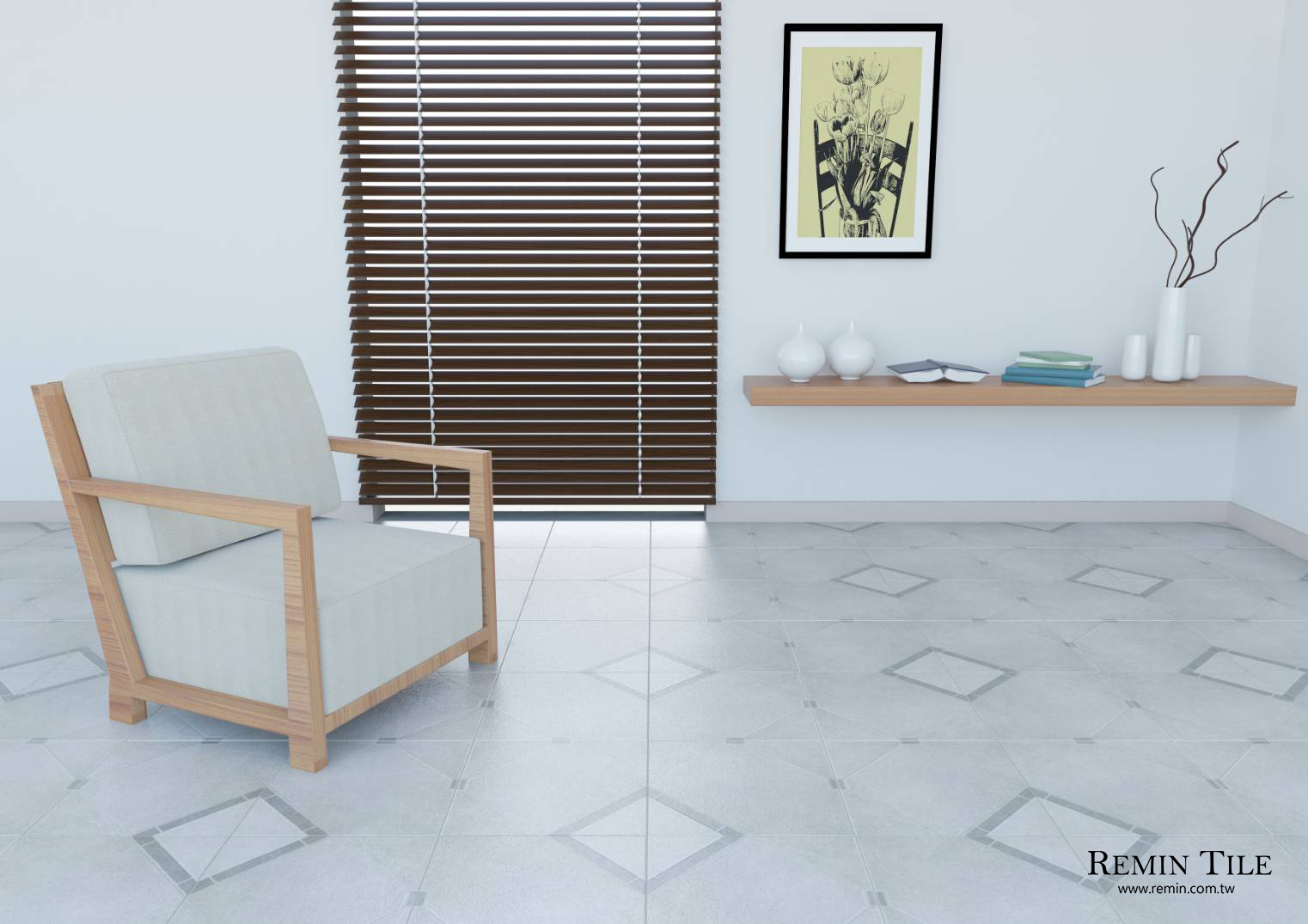 類八角花磚 陶磚 石紋磚 30×30 陶磚 客廳地磚