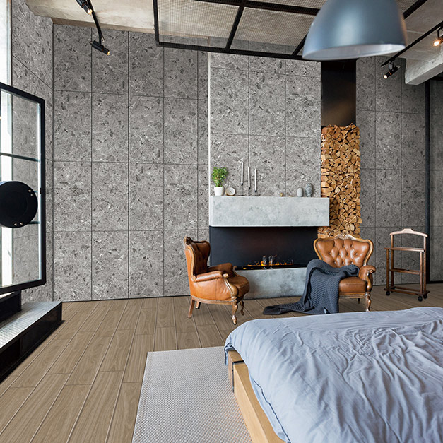 芝加哥 水磨石 洞石｜國產39.8×80石英磚｜傳世經典