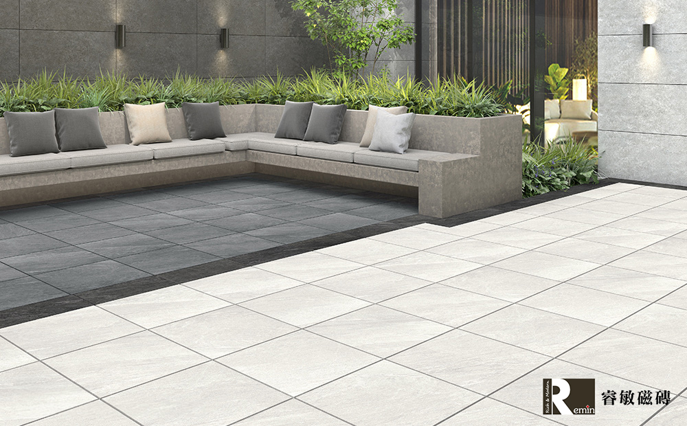 奧瑞砂岩 厚磚 國產 60×60 石英磚 防滑綠建材 戶外地磚 白色 黑色 板岩厚磚