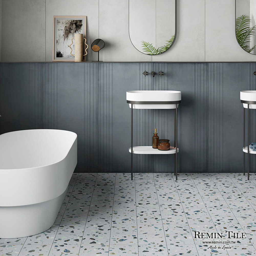 水磨石磚 泰瑞莎 20.4×20.4 灰色 浴室地磚
