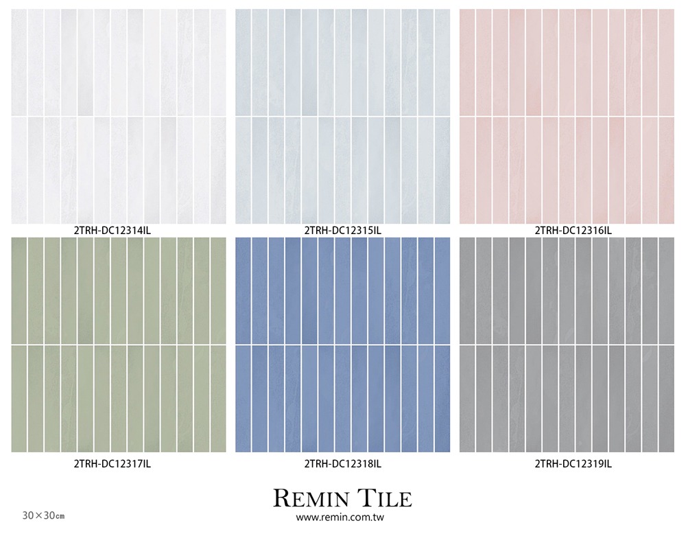 波圖 霧面類馬賽克 30×30 DC12306 浴室壁磚 餐廳壁磚