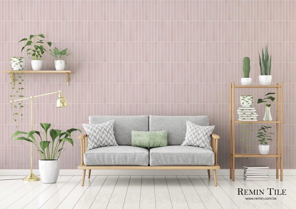 波圖 霧面類馬賽克 30×30 DC12303 粉紅 客廳壁磚