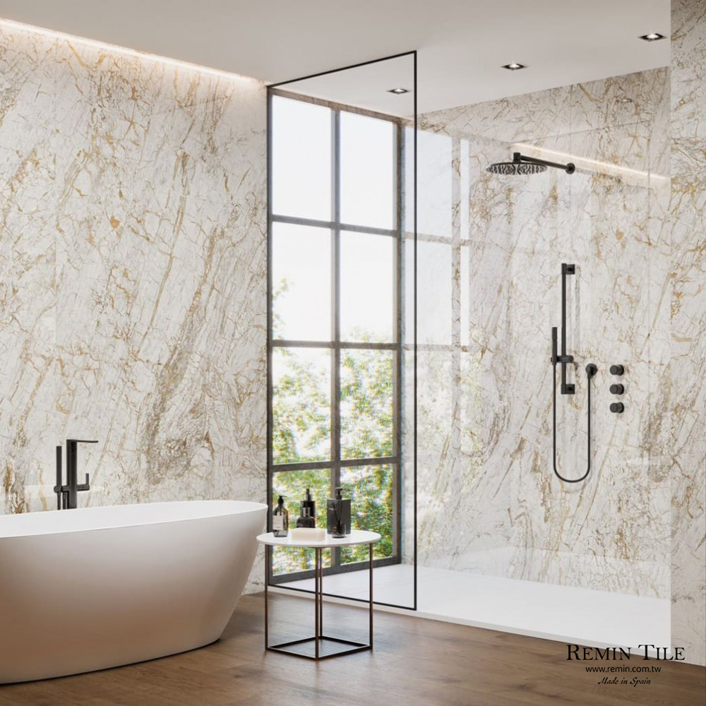 石紋薄大板-北極光｜西班牙120×260cm石英磚｜紋理奢華