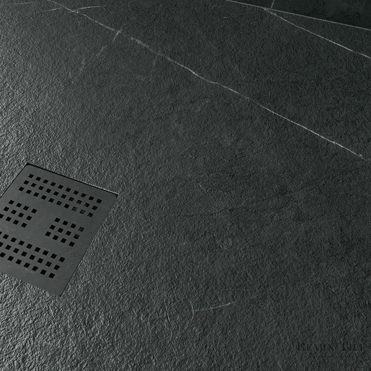 霧面板岩薄大板 雕刻黑 120×260 霧面 浴室地磚