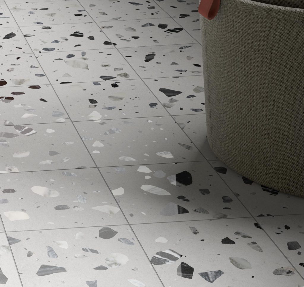 水磨石磚 泰瑞莎 20.4×20.4 白色 浴室地磚