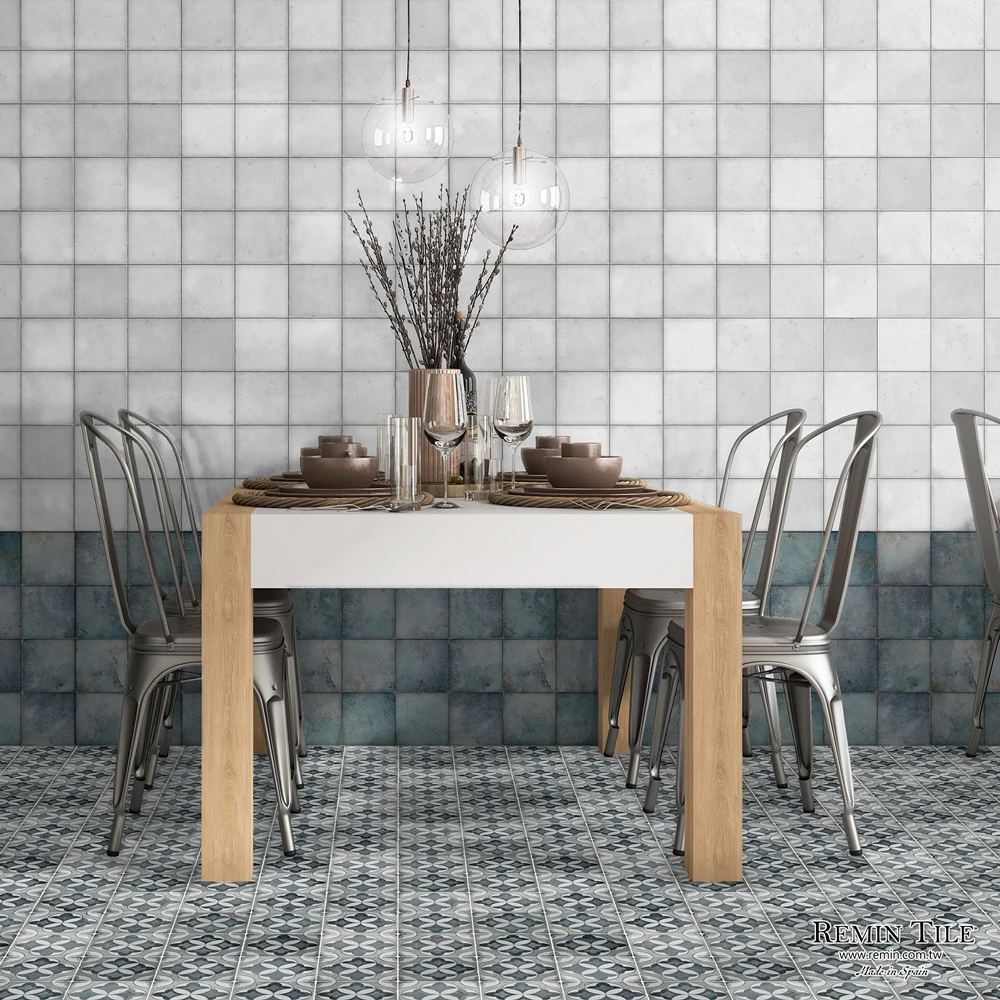 鄉村水洗 窯變花磚｜西班牙15×15石英磚｜復古地磚壁磚