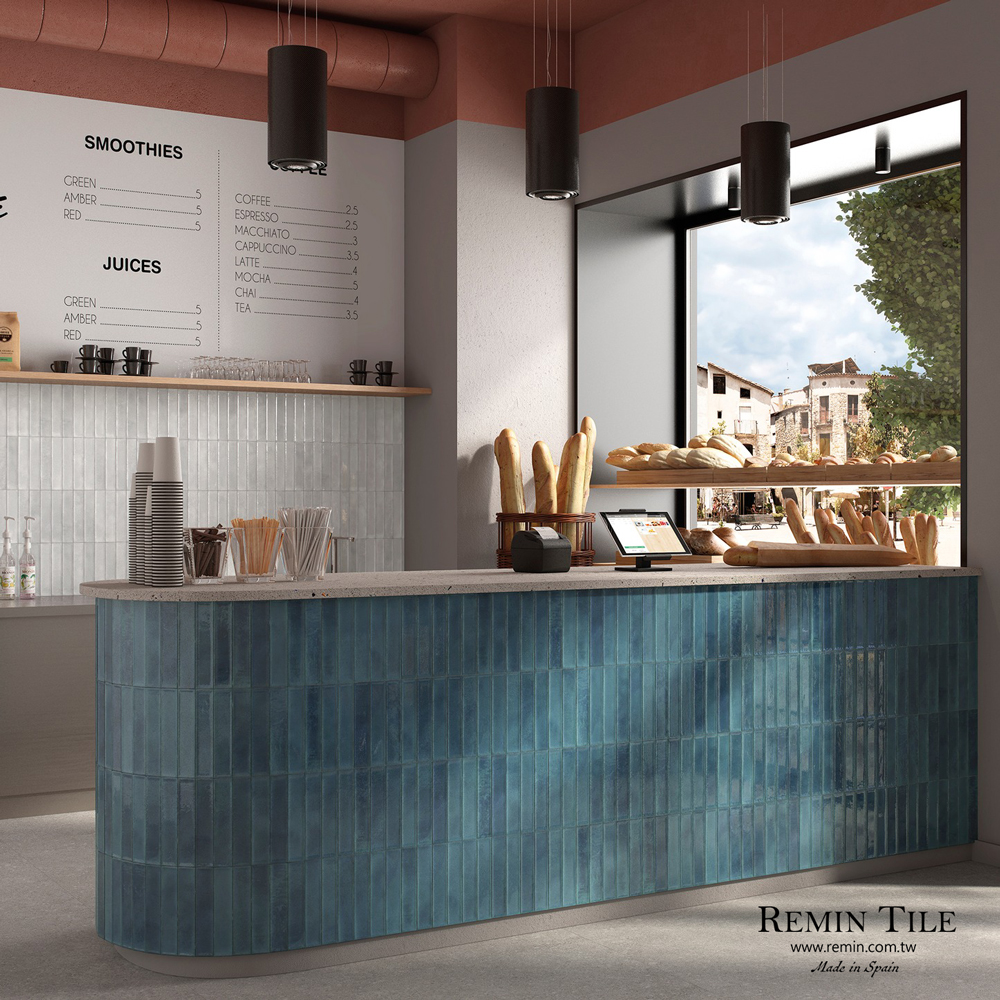 米勒-亮面窯變地鐵磚｜西班牙5×25石英磚｜質感壁磚