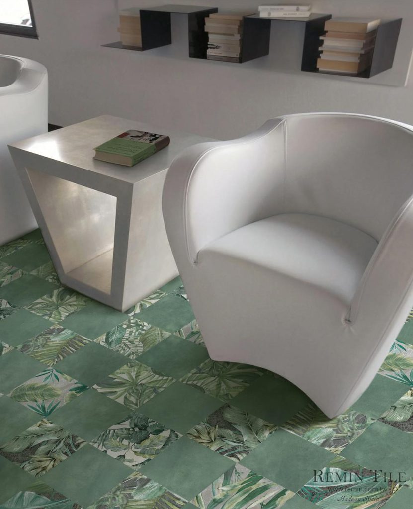 剛果叢林 止滑花磚 客廳地磚 綠色 15×15 15*15 15x15