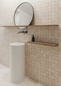 板岩磚 布朗 45×90 浴室地磚 浴室壁磚 米色 立體磚