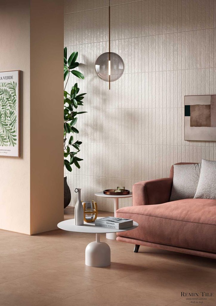 陶韻 手感復古磚 白色 客廳壁磚 4.8×45 義大利製