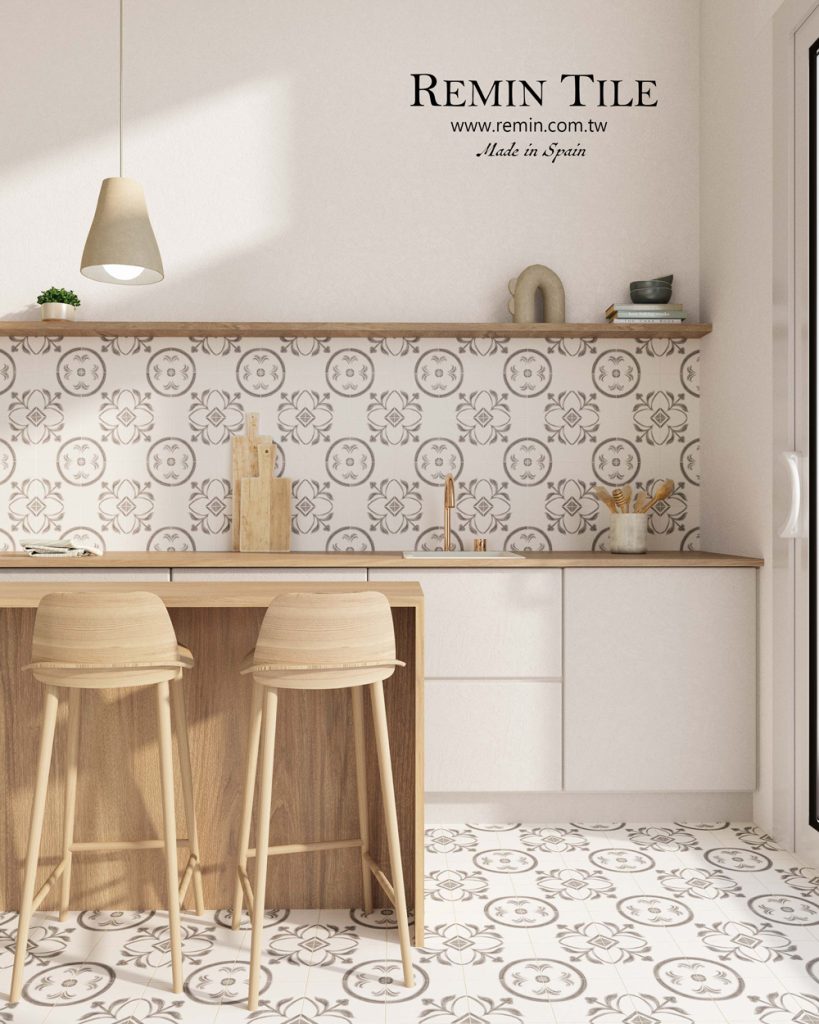 繪藝 霧面復古花磚 西班牙 15*15 餐廳地磚 餐廳壁磚