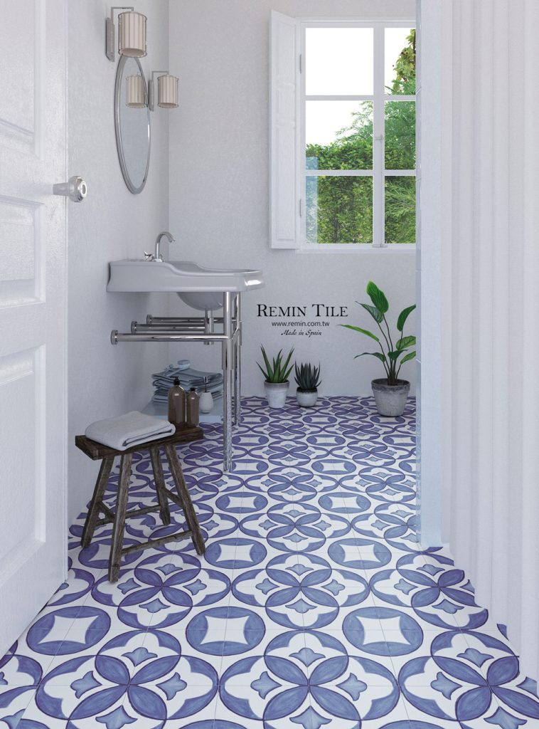 繪藝 霧面復古花磚 西班牙 15*15 浴室地磚