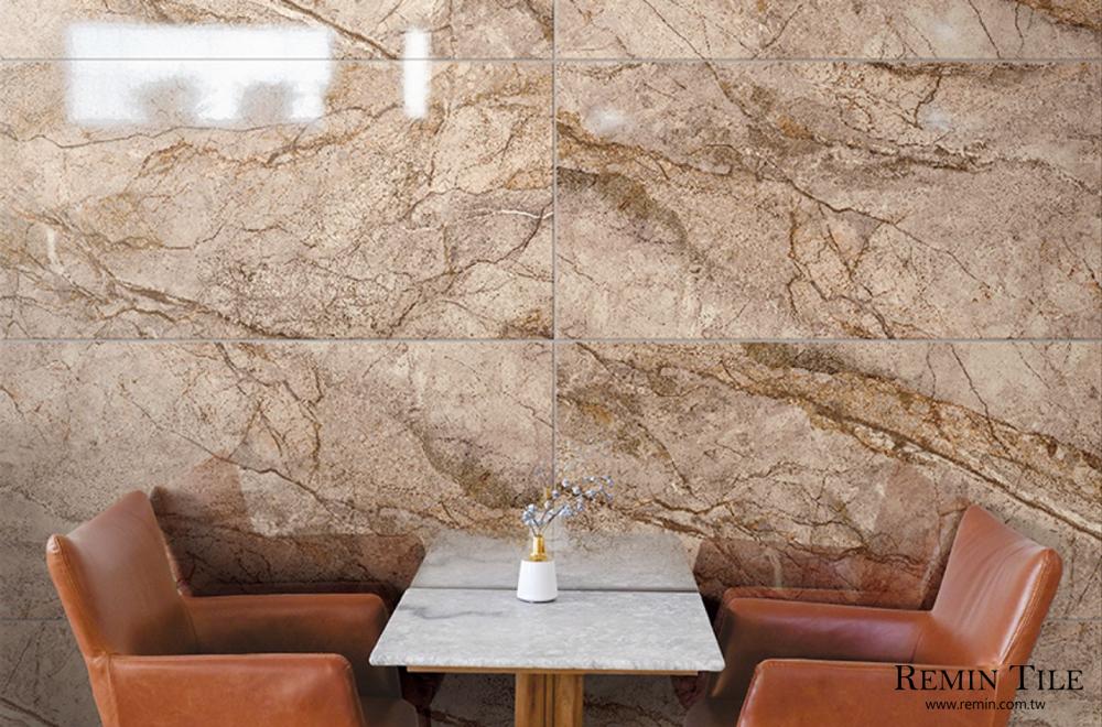 夏目漱石 大理石紋磚 60*120cm 台灣金元石 JP23015特 商空壁磚 餐廳壁磚 米色 褐色