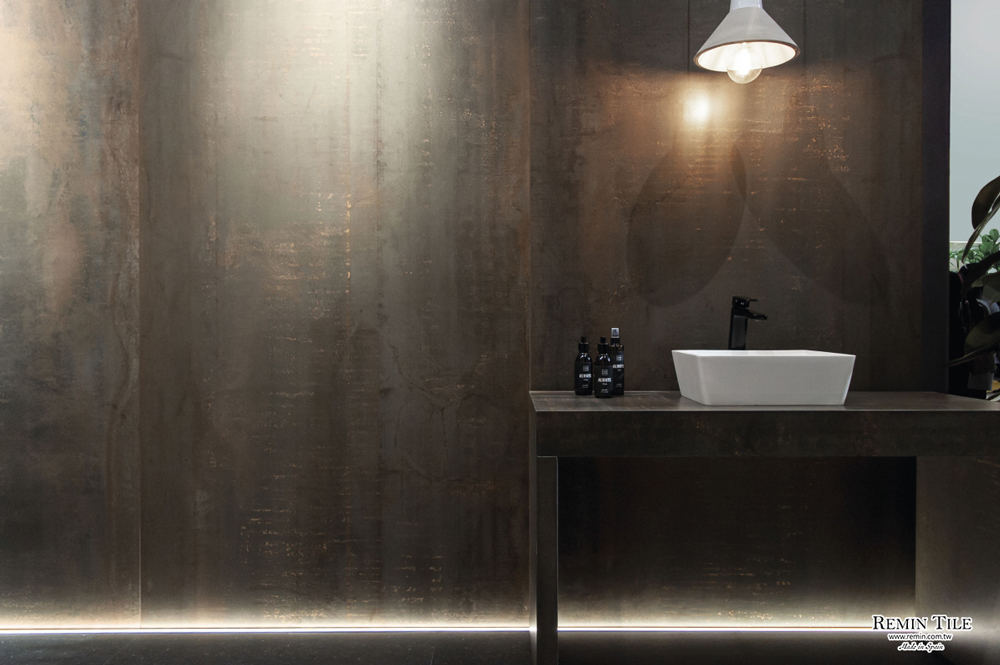 古銅 金屬薄大板 西班牙 120*260 石英磚 工業風 浴室地磚 浴室壁磚