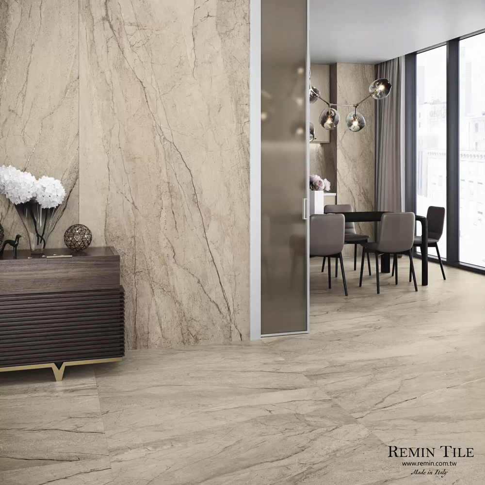 阿瑪菲 霧面石紋薄大板｜義大利120×280石英磚｜豪宅壁磚 地磚