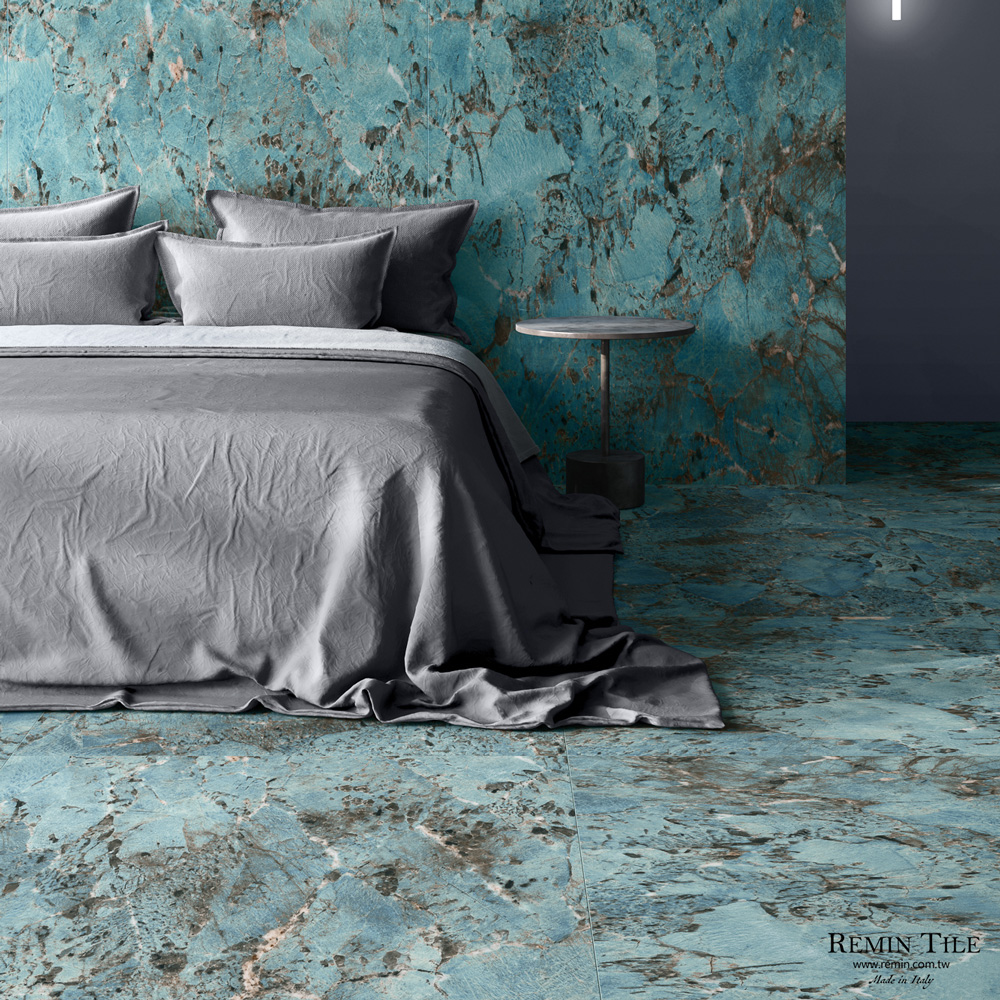 蒂芬妮 亮面連紋石紋薄大板｜義大利120×280石英磚｜客廳壁磚 地磚