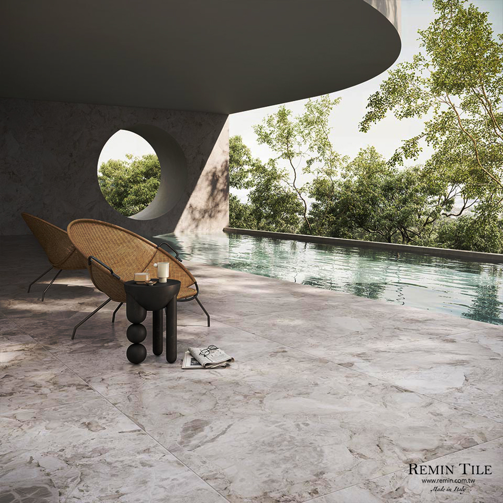 百花殿堂 亮面連紋石紋薄大板 義大利 120*280 石英磚 戶外地磚