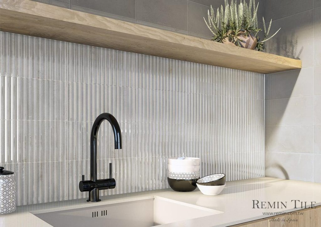 亞特蘭提斯 窯變馬賽克 西班牙進口 15*30 廚房壁磚 浴室壁磚 白色