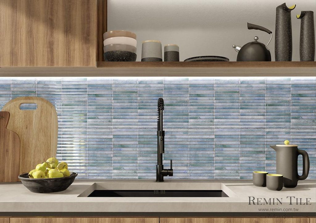 亞特蘭提斯 窯變馬賽克 西班牙進口 15*30 廚房壁磚 浴室壁磚 藍色