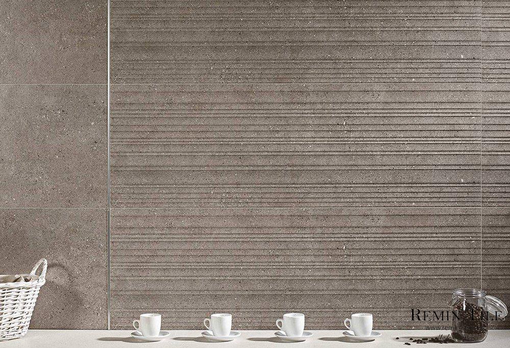 繆思 立體板岩磚 40*120*0.7 灰色 餐廳壁磚 廚房壁磚