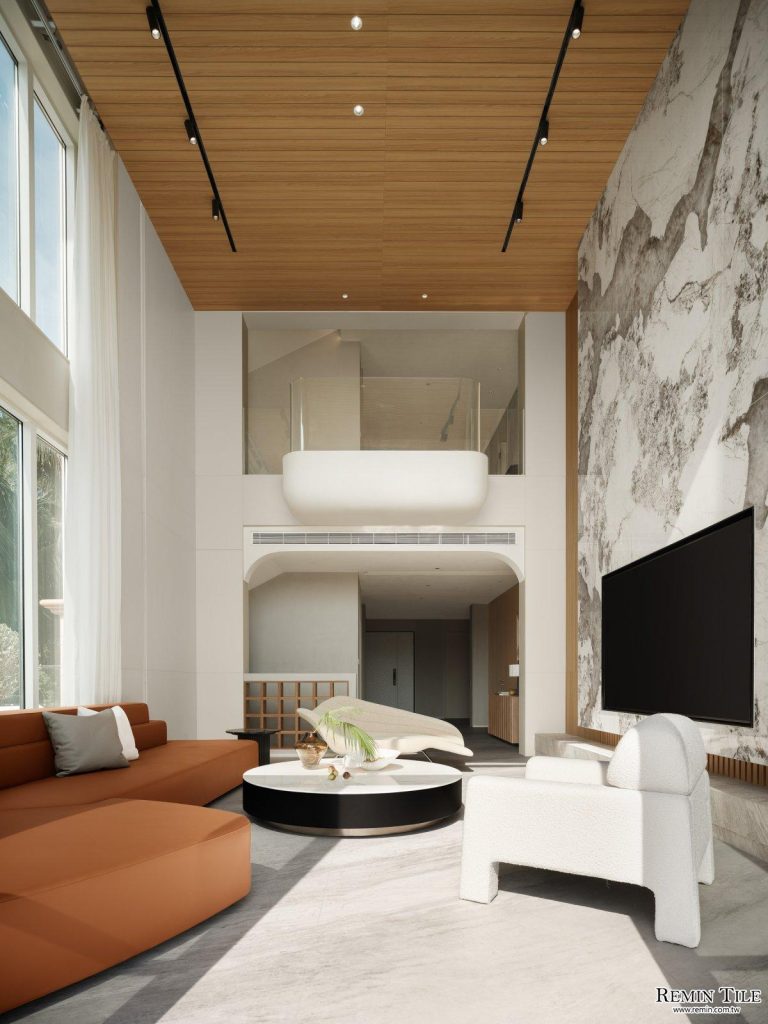 新潘朵拉 亮面連紋石紋大板磚 四方連紋 大廳壁磚 樓中樓壁磚 挑高壁磚 白色大理石紋 客廳壁磚