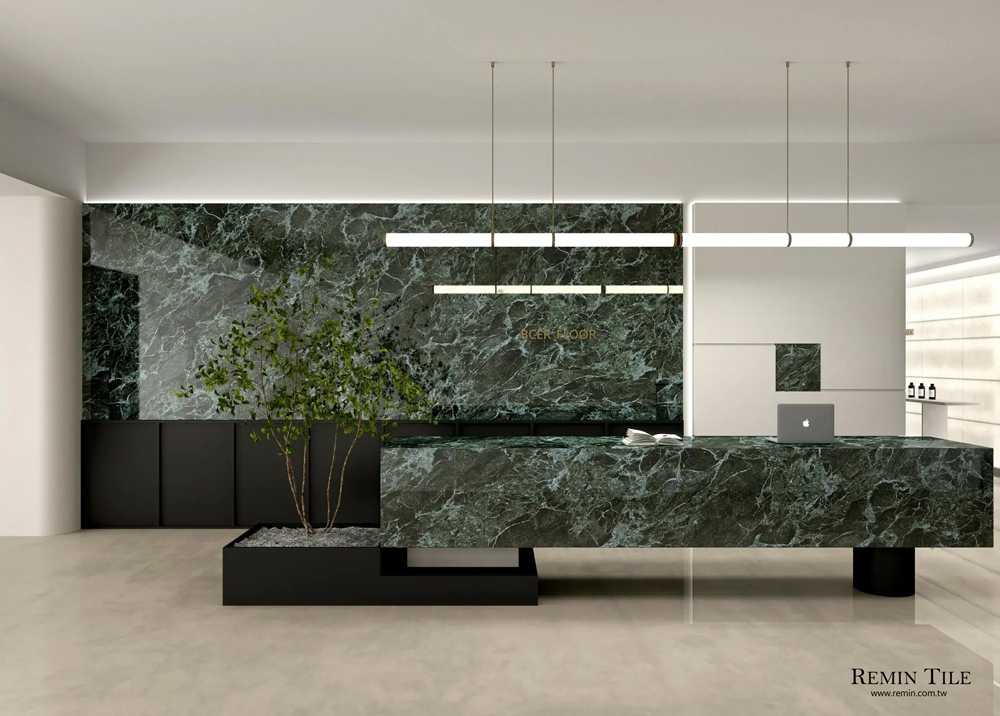 新普拉達綠 亮面石紋大板磚 進口 120×240 石英磚 電視牆磚 地磚 背景牆磚 輕奢風 綠色 蛇紋石 餐廳中島 餐廳地磚 客廳壁磚