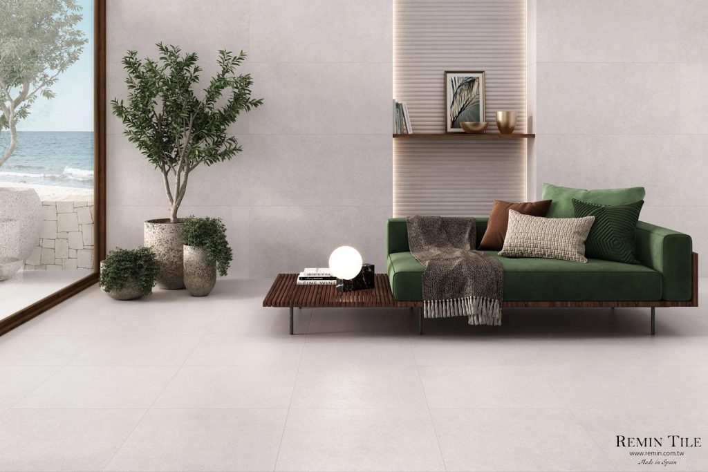 泰拉維格 清水模磚 60*120*0.9㎝ R10 8模面 白色 立體磚 客廳壁磚 客廳地磚 止滑磚