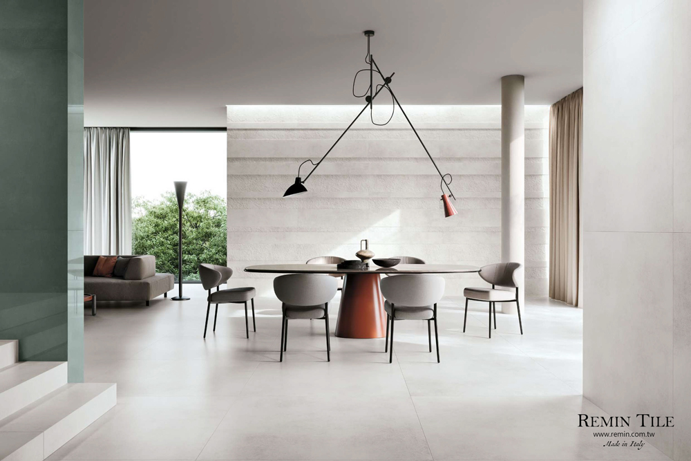 觸動 清水模磚 60*120*0.9cm 白色 綠色 客廳壁磚 客廳地磚 工業風 侘寂風