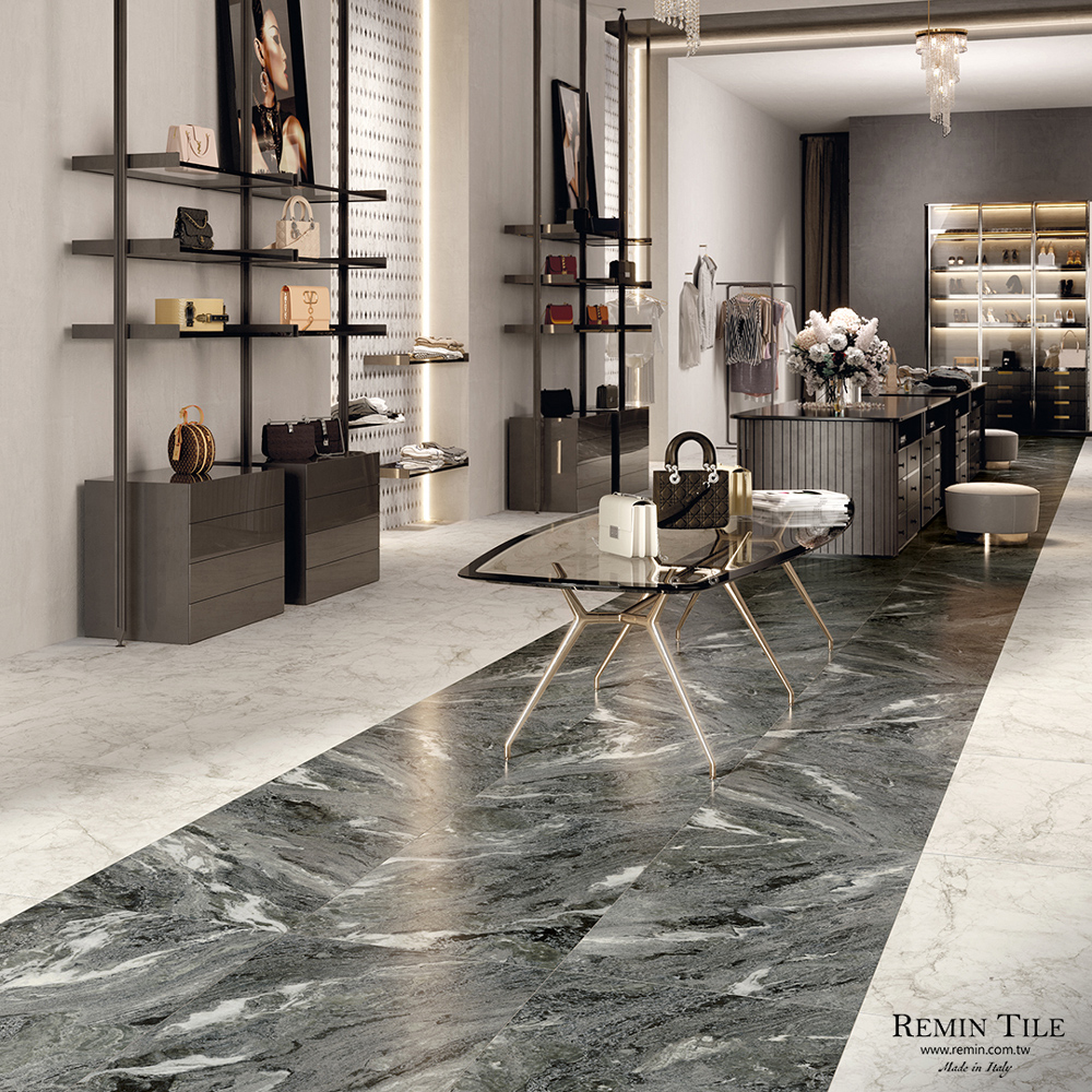 康堤 半拋石紋磚｜義大利60×120×0.9石英磚｜客廳餐廳地磚壁磚