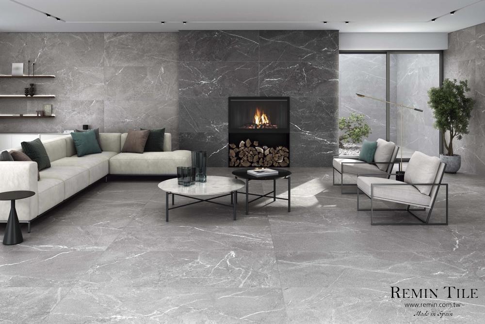 馬力克 板岩磚 西班牙 60*120*1 石英磚 客廳地磚 客廳壁磚 灰色 黑色