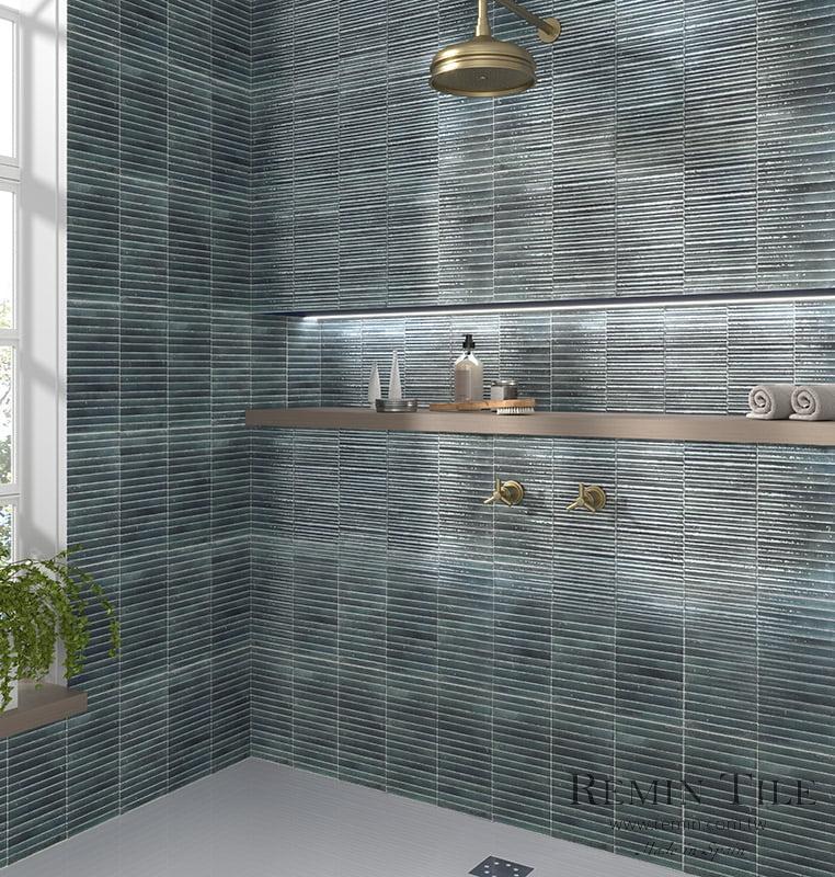 亞特蘭提斯 窯變馬賽克 西班牙進口 15*30 廚房壁磚 浴室壁磚 藍色