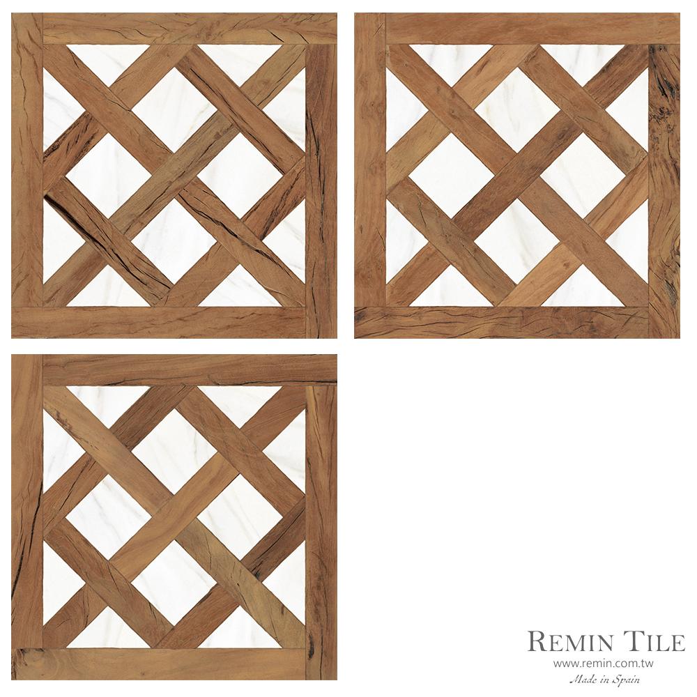 經典 艾曼紐二世迴廊 拼接木紋磚 西班牙 45×45 石英磚 地磚 廚房地磚 玄關地磚 復古地磚 鄉村風