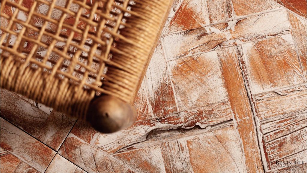 古馳 艾曼紐二世迴廊 拼接木紋磚 45*45 木紋 工業風 餐廳地磚