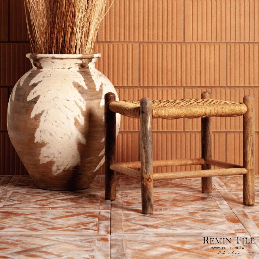 古馳 艾曼紐二世迴廊 拼接木紋磚｜西班牙45×45石英磚｜地磚