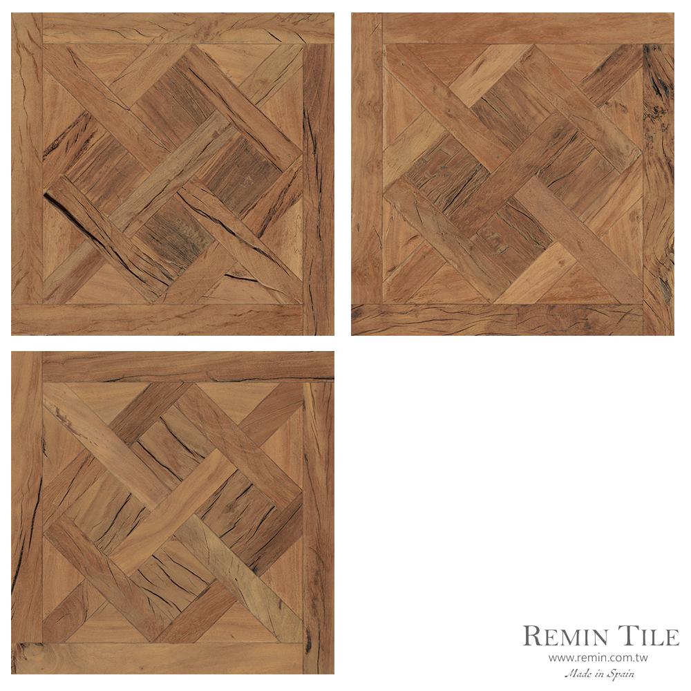 路易威登 艾曼紐二世迴廊 拼接木紋磚 45*45 木紋 工業風