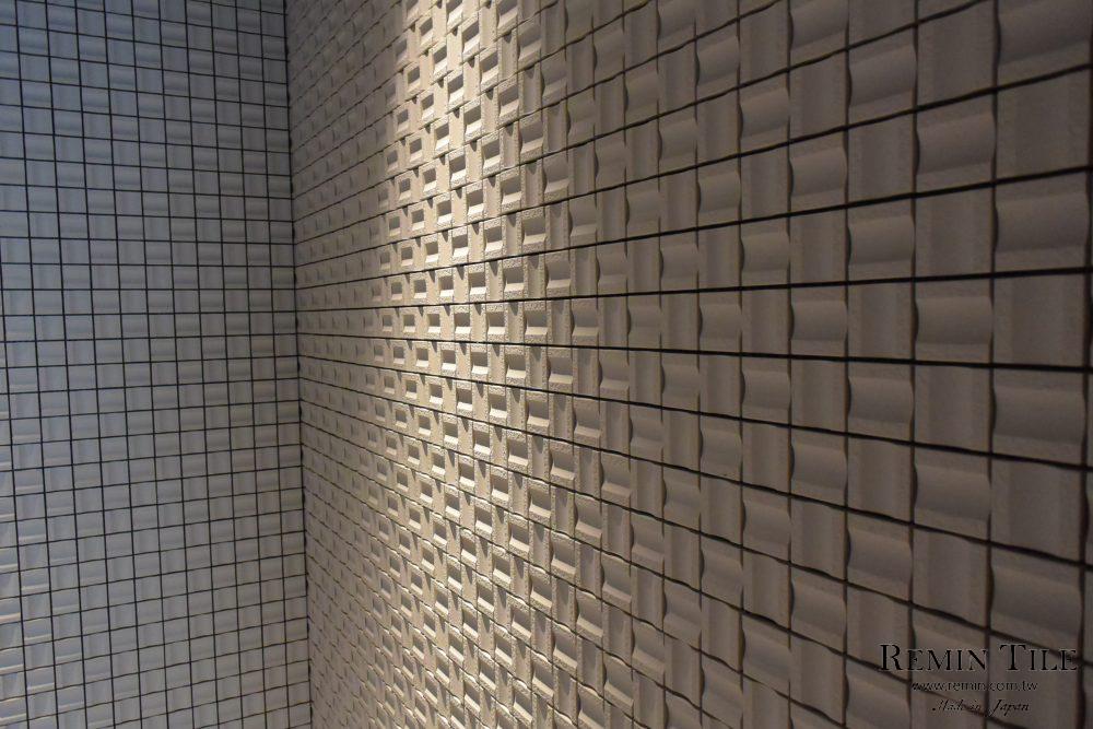 Nebel 立體馬賽克 日式外牆磚 造景 壁磚 日本製 白色 4.7*4.7