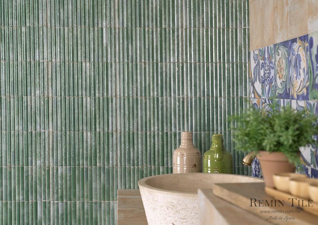 亞特蘭提斯 窯變馬賽克 西班牙進口 15*30 廚房壁磚 浴室壁磚 綠色