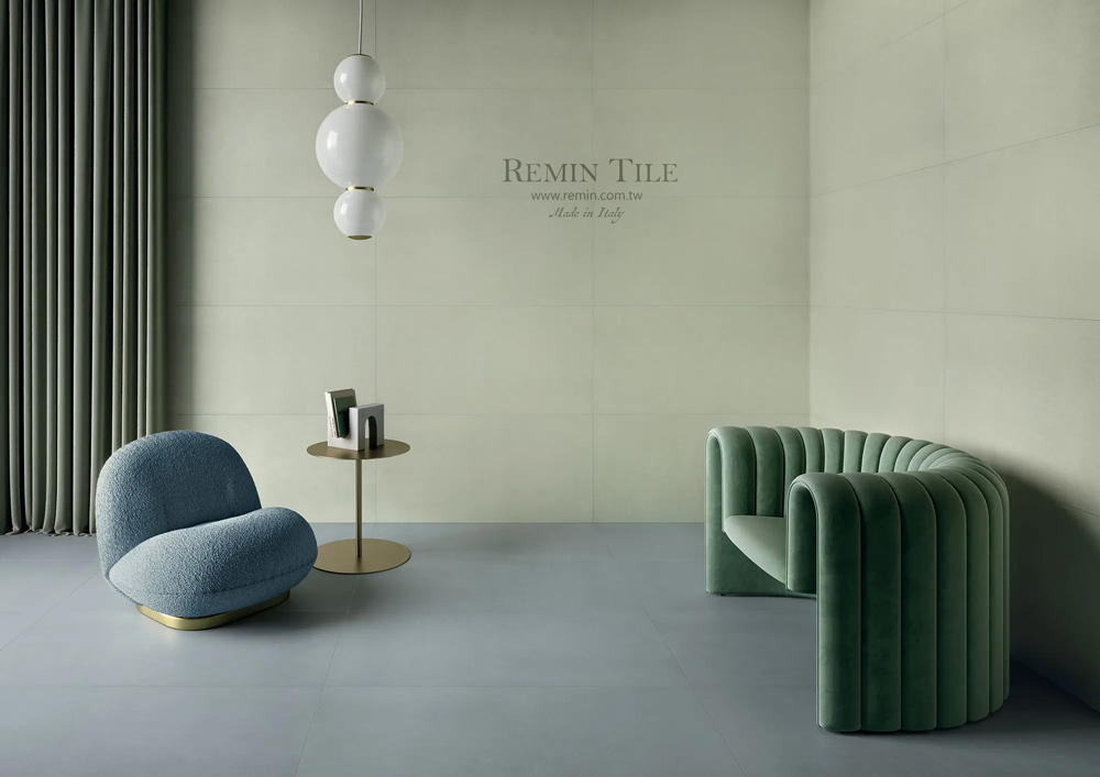 傳奇 清水模磚 60*120*0.9cm 綠色 藍色 客廳地磚 客廳壁磚 工業風