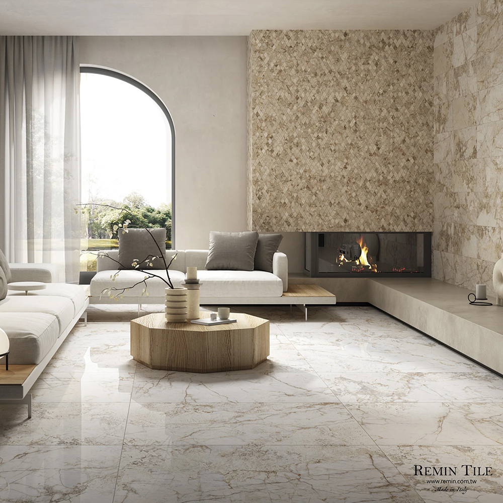 沙漠玫瑰 沙漠棕 大理石紋薄大板｜義大利120×280｜商空豪宅地壁