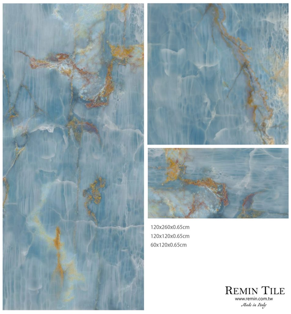 托斯卡納3 天堂藍 石紋薄大板磚 120x260 60x120 120x120 6.5mm 亮面 霧面 餐廳壁磚 餐廳地磚