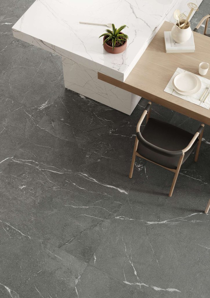 爵士黑 無界限 石紋薄大板 義大利 120×260 120×120 60×120 霧面 灰色 餐廳地磚 中島磚