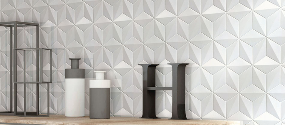 窯變立體菱形馬賽克 16*9.3 14.7*33.4 白色 浴室壁磚 餐廳壁磚 商空壁磚