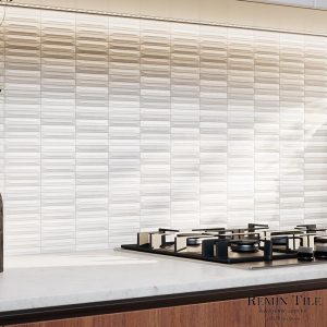 立體類馬賽克 星矢 20*20 白色 廚房壁磚