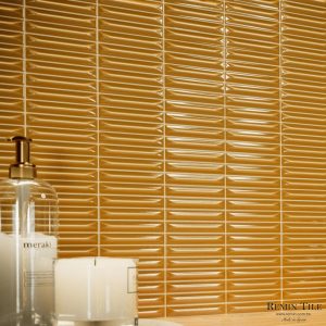 立體類馬賽克 星矢 20*20 金色 浴室壁磚