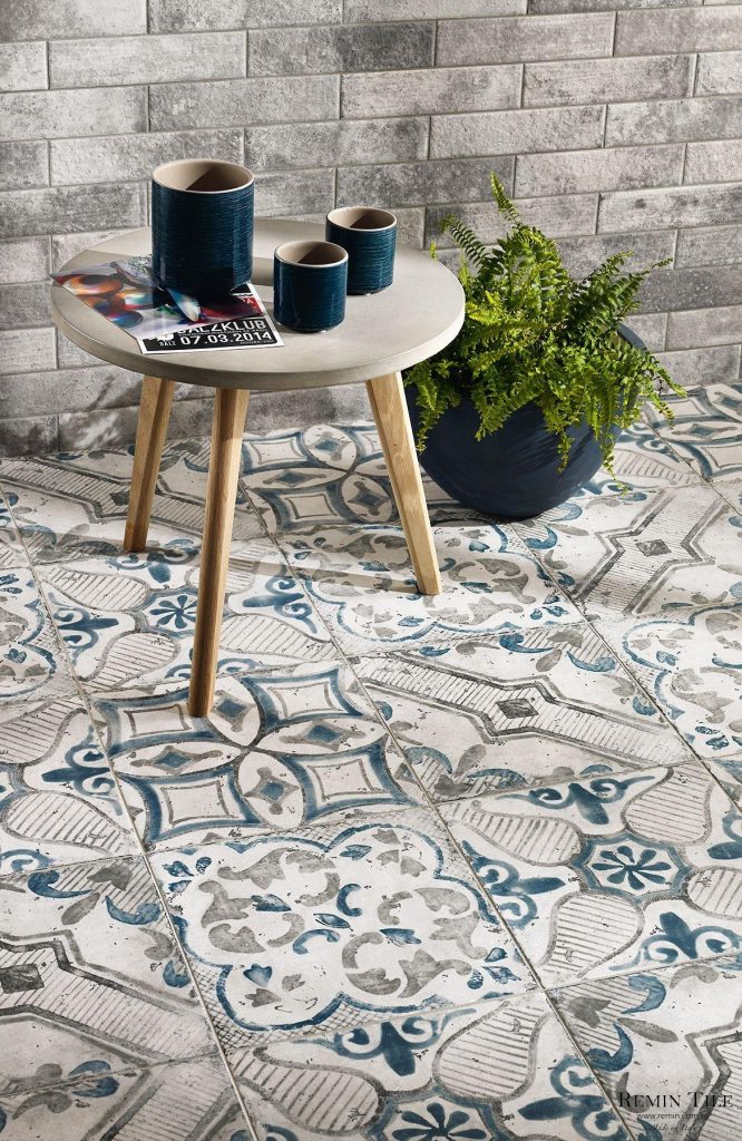 復古再造 花磚 15*15 客廳地磚 義大利 R9 止滑 4模面