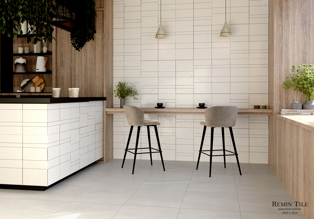 地中海復古風 新玩色 31.6*60 9mm 亮霧拼貼 米色 餐廳壁磚