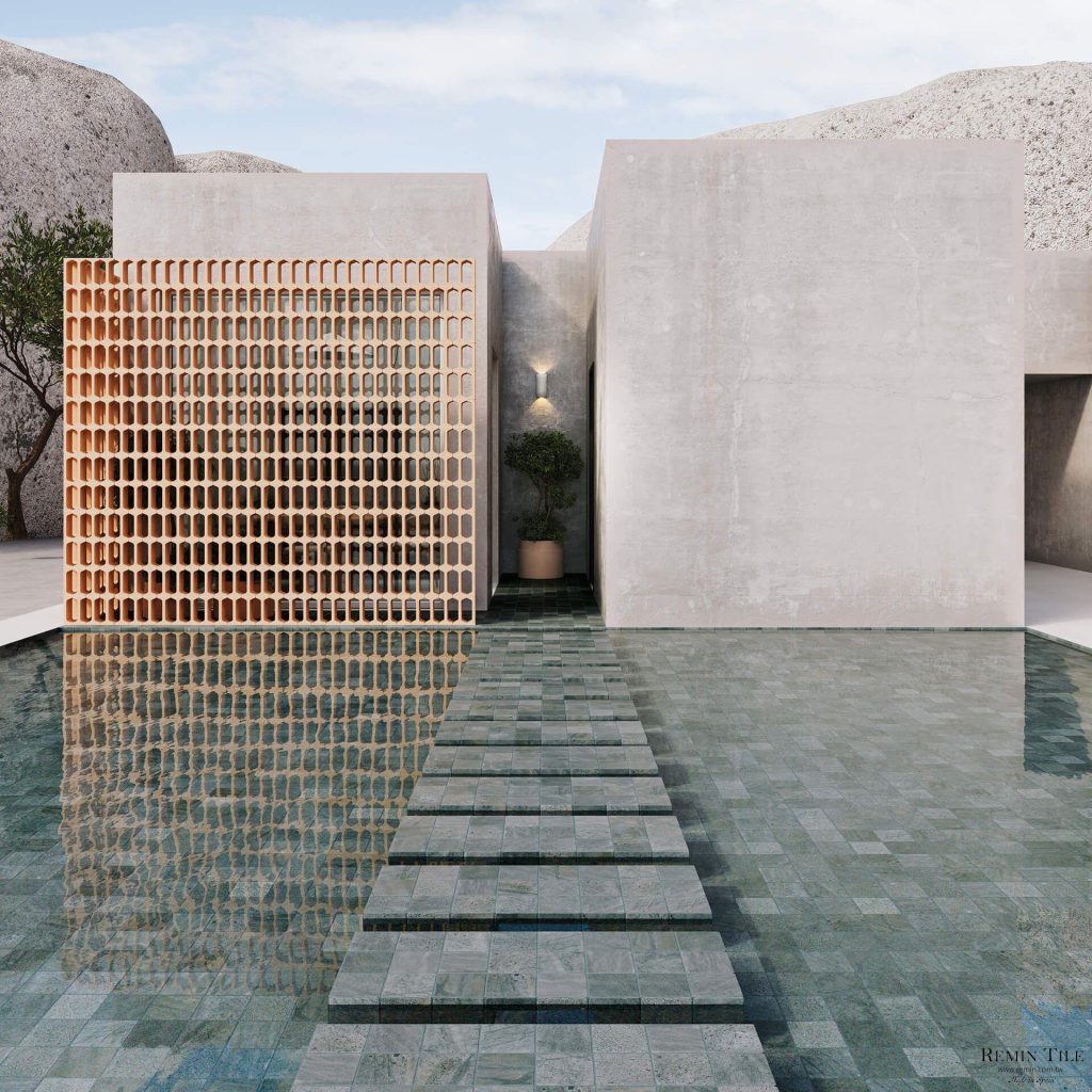 勁揚 嬡妮島 WSP-1112 珊瑚綠 11*11*0.85cm 瓷質 50模面 藍色 泳池磚 浴室 地磚 壁磚