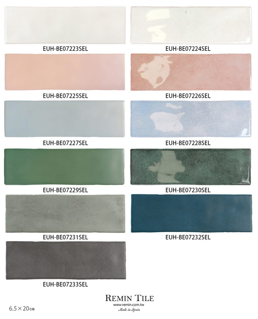 地鐵磚 冰芯 西班牙 6.5*20 石英磚 裂釉面 壁磚 白色 藍色 綠色 黑色 桃紅色 亮面 霧面