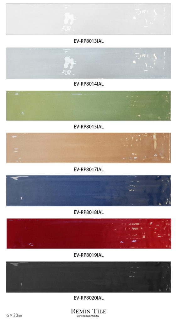 鐵道磚 地鐵磚 6*30 白色 藍色 綠色 桃色 紅色 黑色